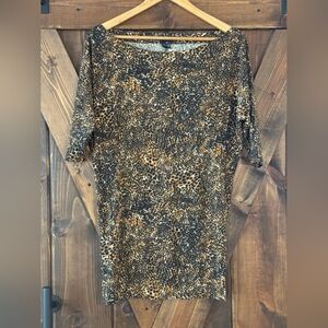 Vintage Y2K French Connection Animal Print Blouse